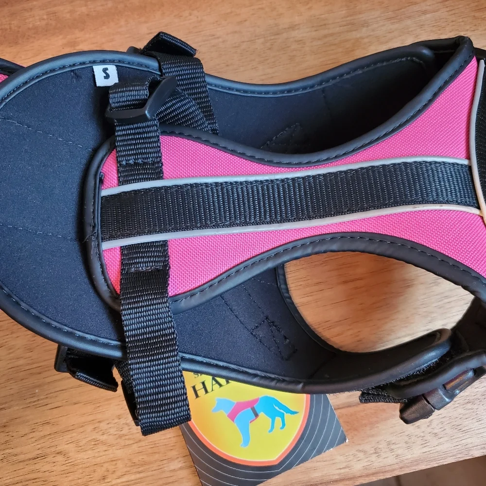 Paws Pink Dog Harness with Treat Pouch Small